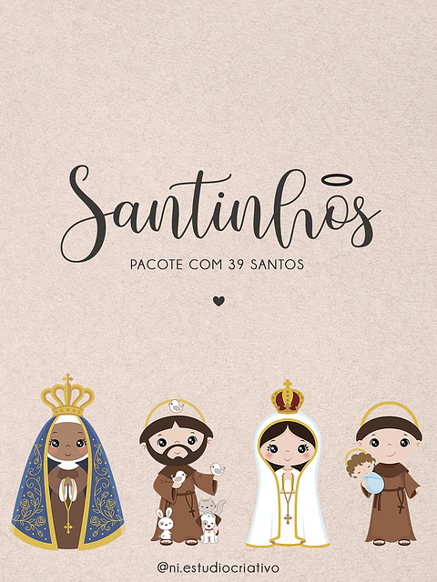 Kit Digital Santinhos - Ni Estudio Santinhos