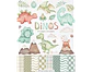 Kit Digital Papéis e Clipparts Dinossauro Aquarela - Ni Estudio - Thumbnail 1