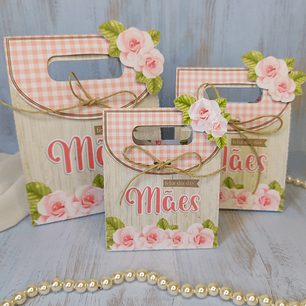 Arquivo de Corte Sacolinhas Dia das Mães
