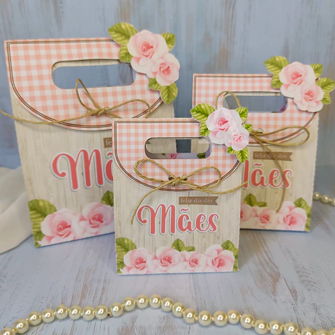 Arquivo de Corte Sacolinhas Dia das Mães