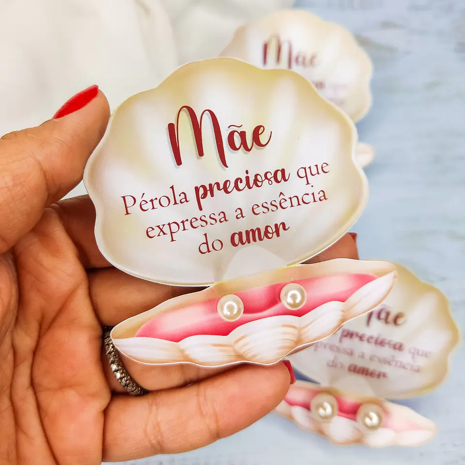 Arquivo de Corte Card Concha Brinco Dia das Mães 2