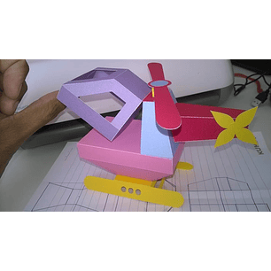 Arquivo de corte molde helicoptero