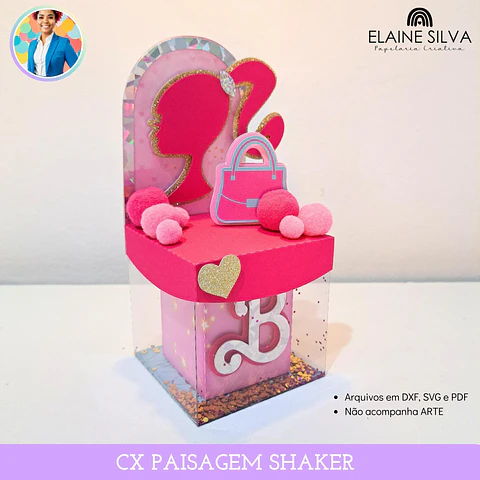 Arquivo de Corte Cubo Acetato Cenário - SOMENTE MOLDE - Elaine Silva