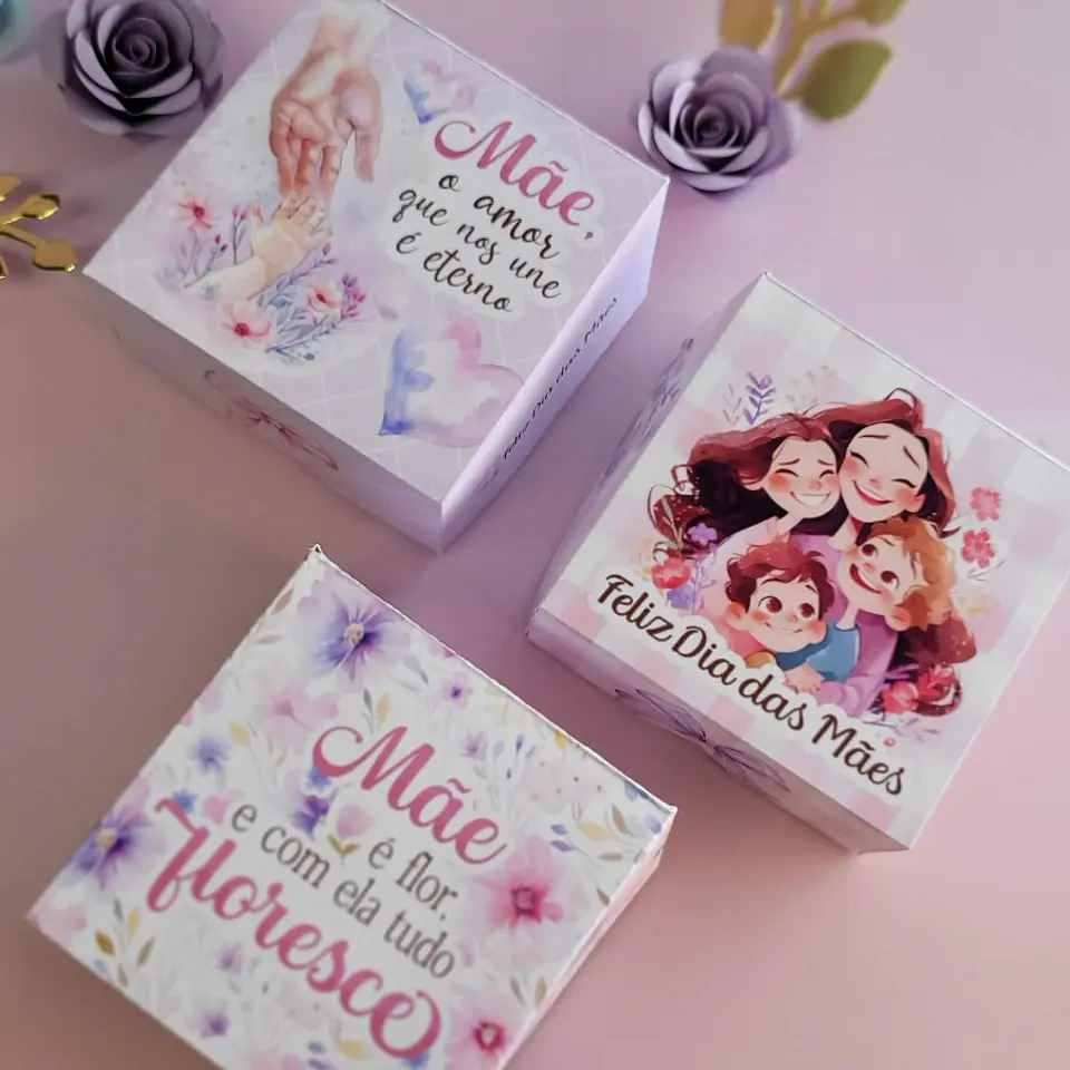 Arquivo de Corte Caixa Versátil 4 Doces Dia das Mães - Ana Flor 1