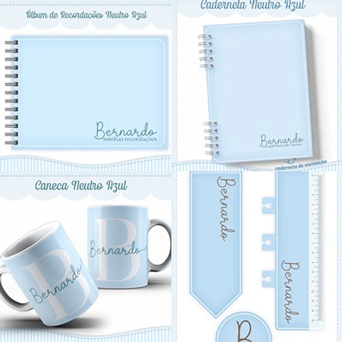 Arquivo Caderneta de Vacina Azul Neutro