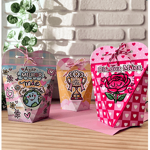 Arquivo Dia das Mães Caixa Coração Sextavada - Pandoca