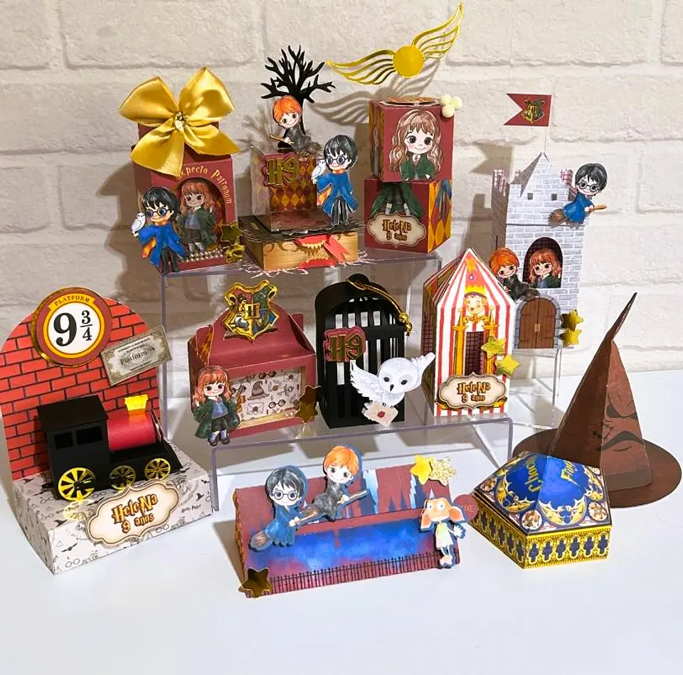 Arquivo de Corte Harry Potter - Papel Criativo 1