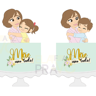 Arquivo Topo de Bolo Dia das Mães Abraço - Camadas - Elafazpravc