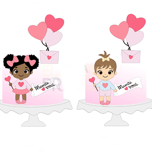 Arquivo Topo de Bolo Dia das Mães  Carta para Mamãe - Camadas - Elafazpravc