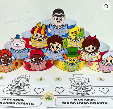 Arquivo Coroas Dia do Livro Sitio do Pica Pau em PDF - ALFALETRANDO