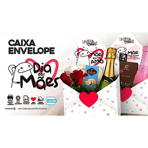 Arquivo de Corte Caixa Envelope Flork Dia das Mães