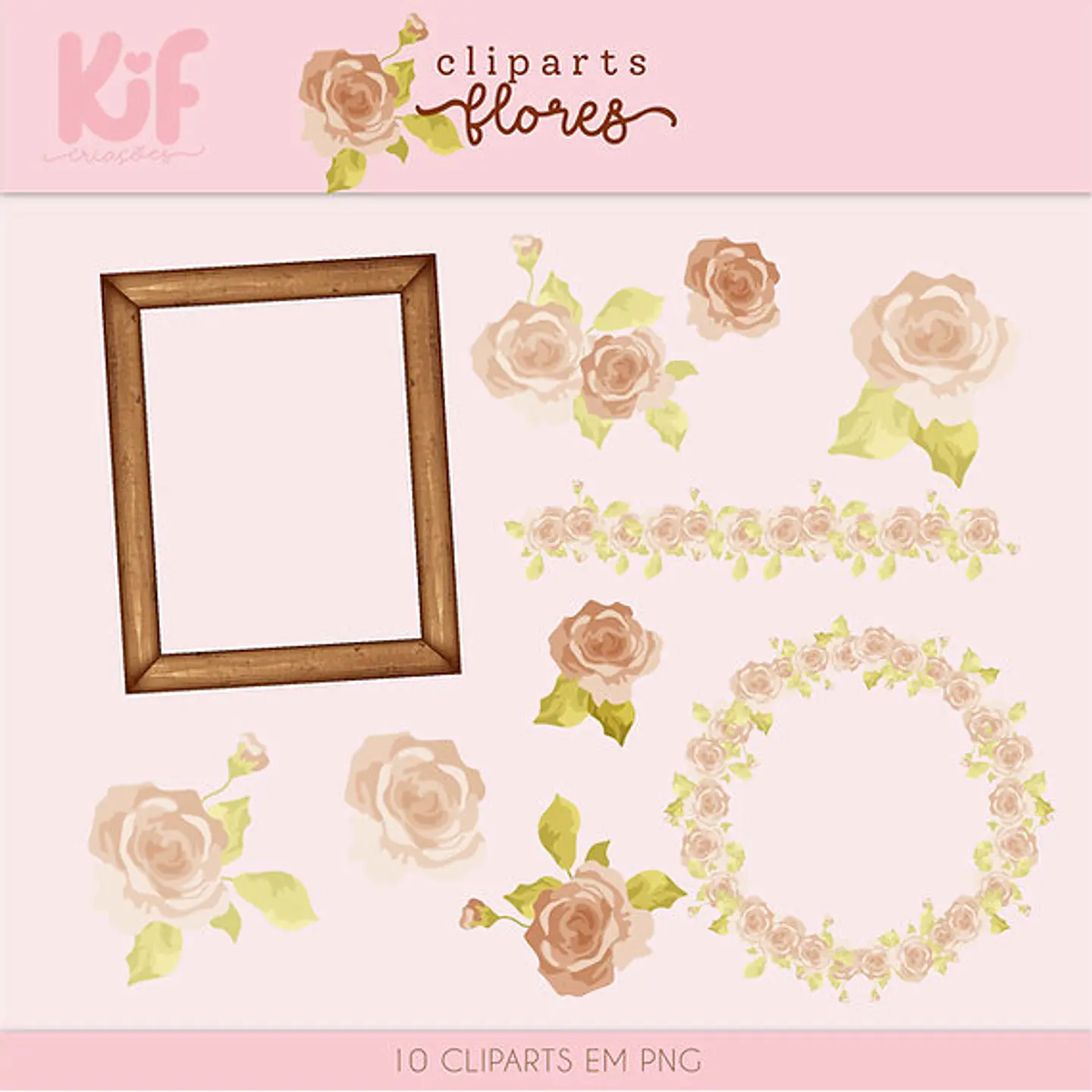 Kit Digital Dia das Mães Flores - Kif Criações 2