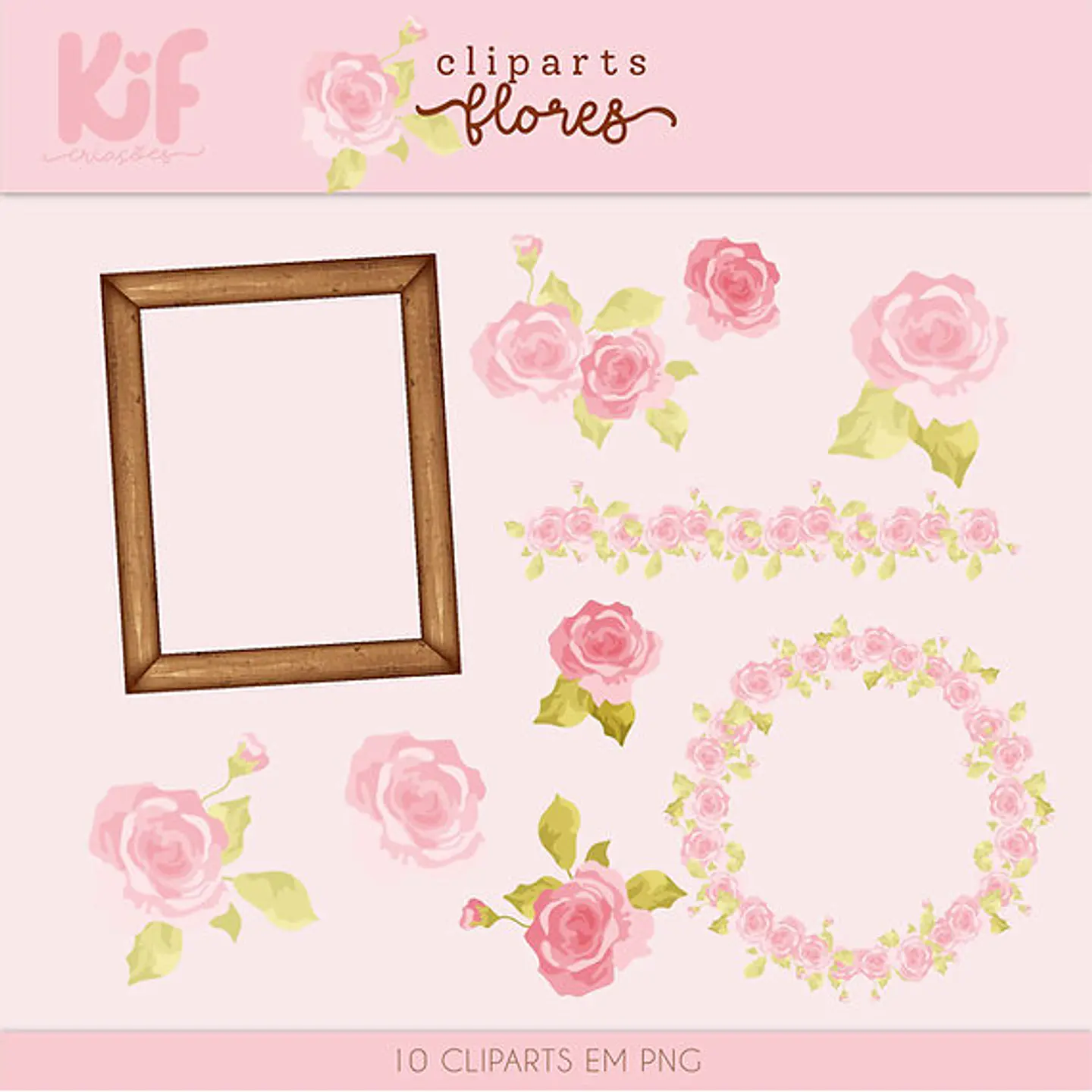 Kit Digital Dia das Mães Flores - Kif Criações 3