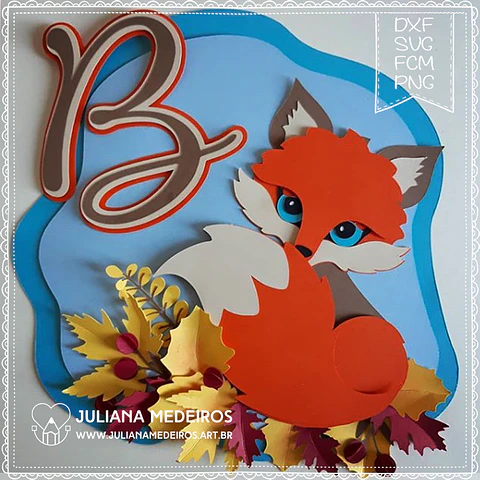 Arquivo de Corte Topo Raposinha em Camadas