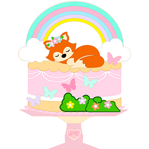 Arquivo de Corte Topo Raposinha Dormindo