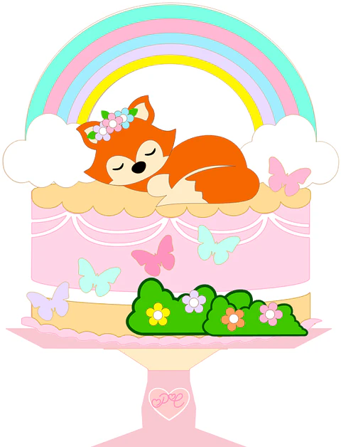 Arquivo de Corte Topo Raposinha Dormindo