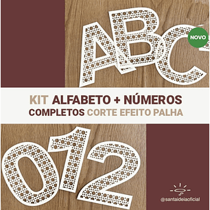 Arquivo de Corte Alfabeto Palha - Santa Ideia