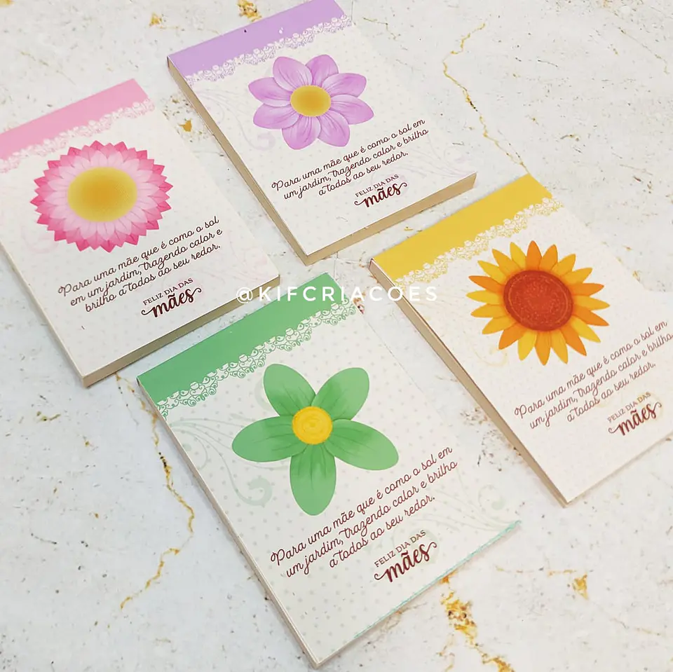 Arquivo Dia das Mães Capa Bloquinho Flores - Kif Criações 1