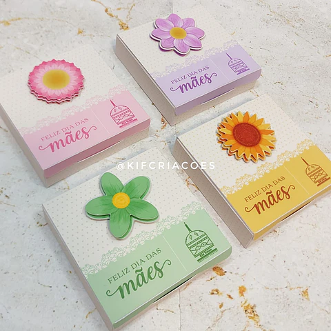 Arquivo Dia das Mães Caixa Latinha Flores e Cores - Kif Criações
