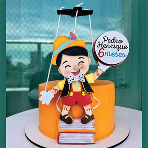 Arquivo Topo de Bolo Pinóquio Baby - EM CAMADAS