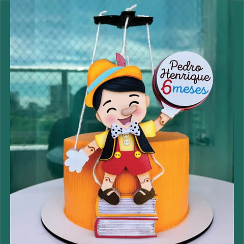 Arquivo Topo de Bolo Pinóquio Baby - EM CAMADAS