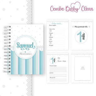 Arquivo Combo Baby Clean A5 - 10 Cores Horizontal e Vertical- Arquivos da Toke