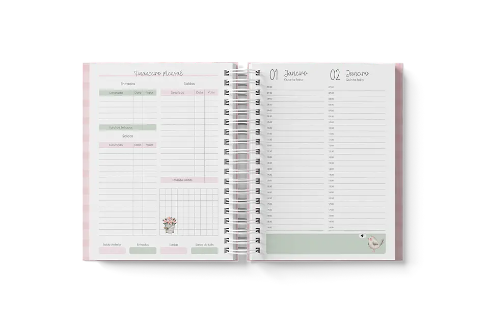 Arquivo Miolo Agendas Jardim A5 e Master 2025 - BRANCO PAPEL 5