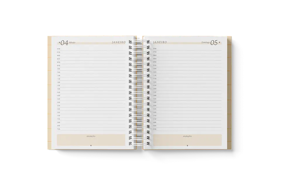 Arquivo Miolo Agendas A5 2025 - Branco Papel 5