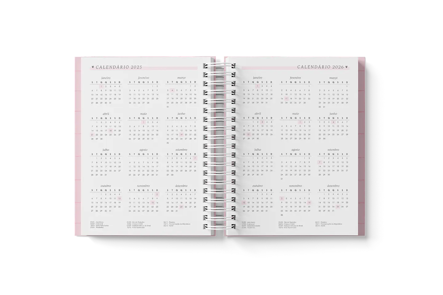 Arquivo Miolo Agendas A5 2025 - Branco Papel 10