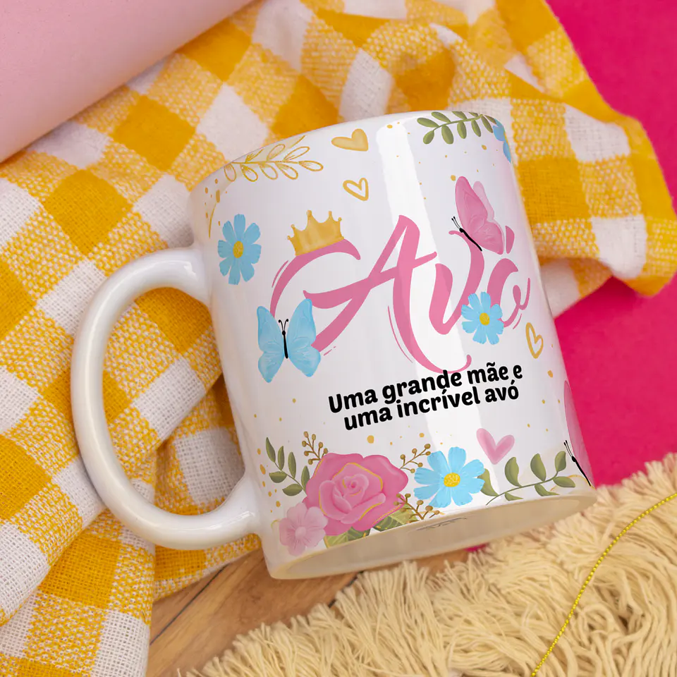 Arquivo Sublimação Caneca Dia das Mães - Avião de Papel 13