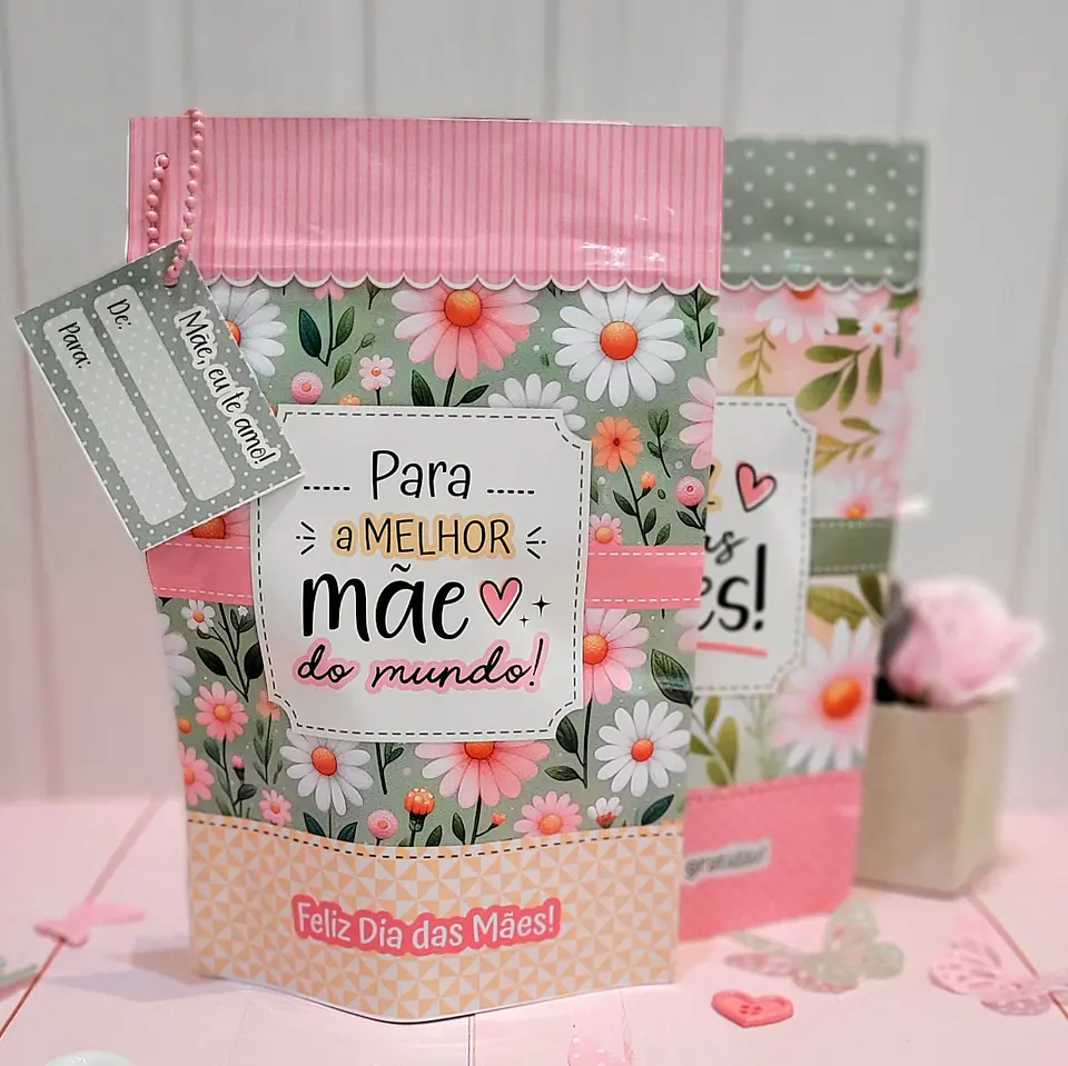 Arquivo Adesivo para Saquinho Zip Dia das Mães - Telma Contel 3