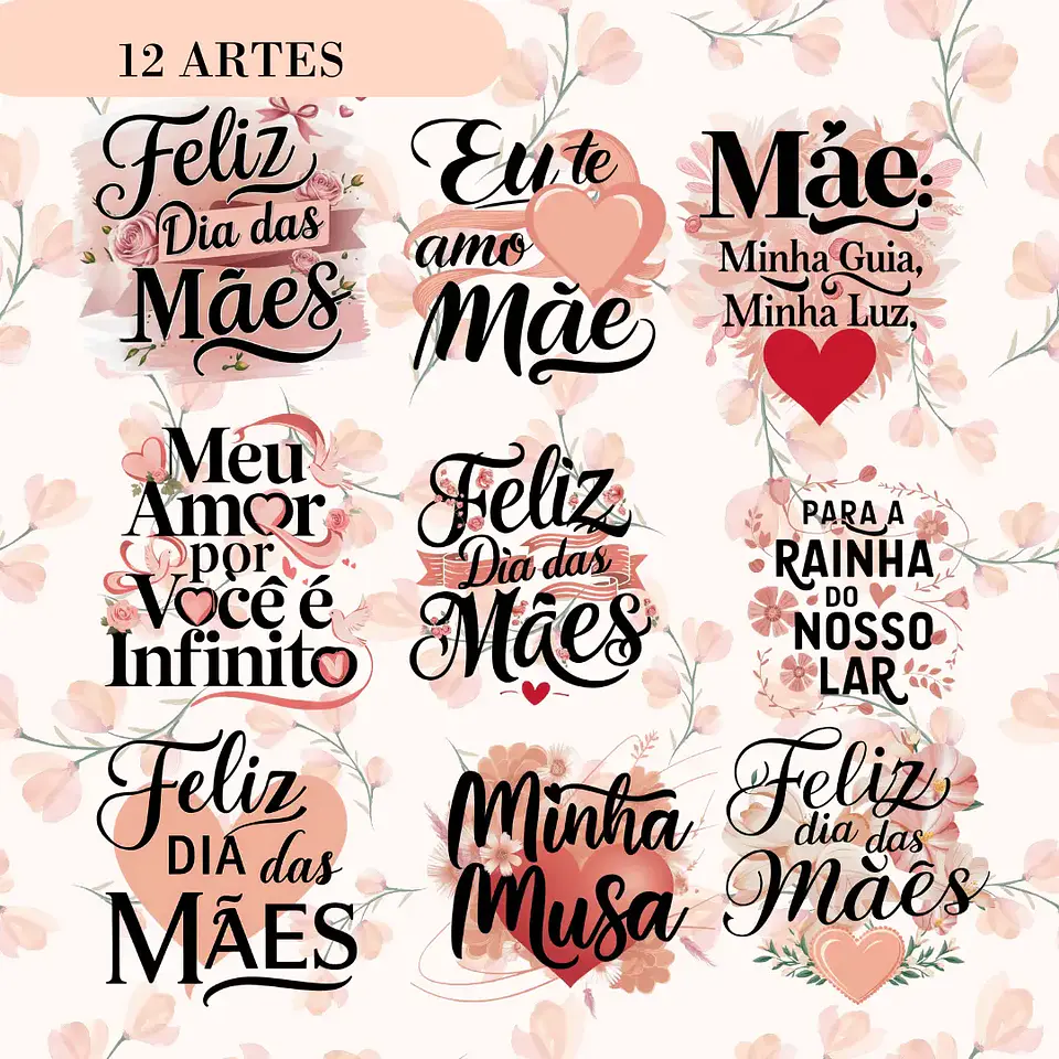 Kit Digital Dia das Mães Toque que amor - Caramelo Designer 3