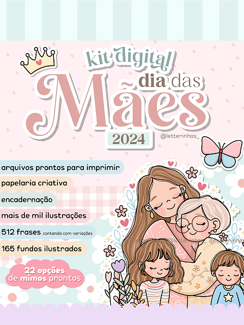 Arquivo Kit Completo Dia das Mães 2024 - Letterinhas