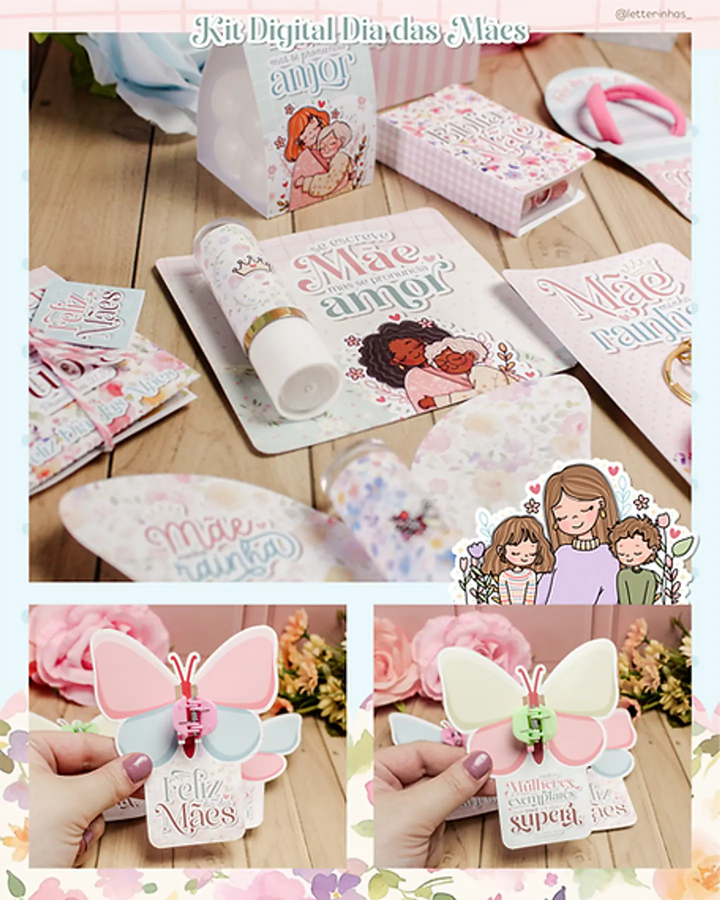 Arquivo Kit Completo Dia das Mães 2024 - Letterinhas 6