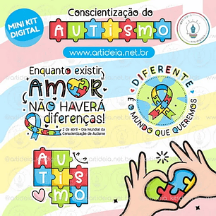 Kit Digital Conscientização Autismo