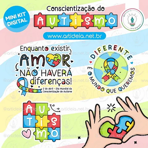 Kit Digital Conscientização Autismo