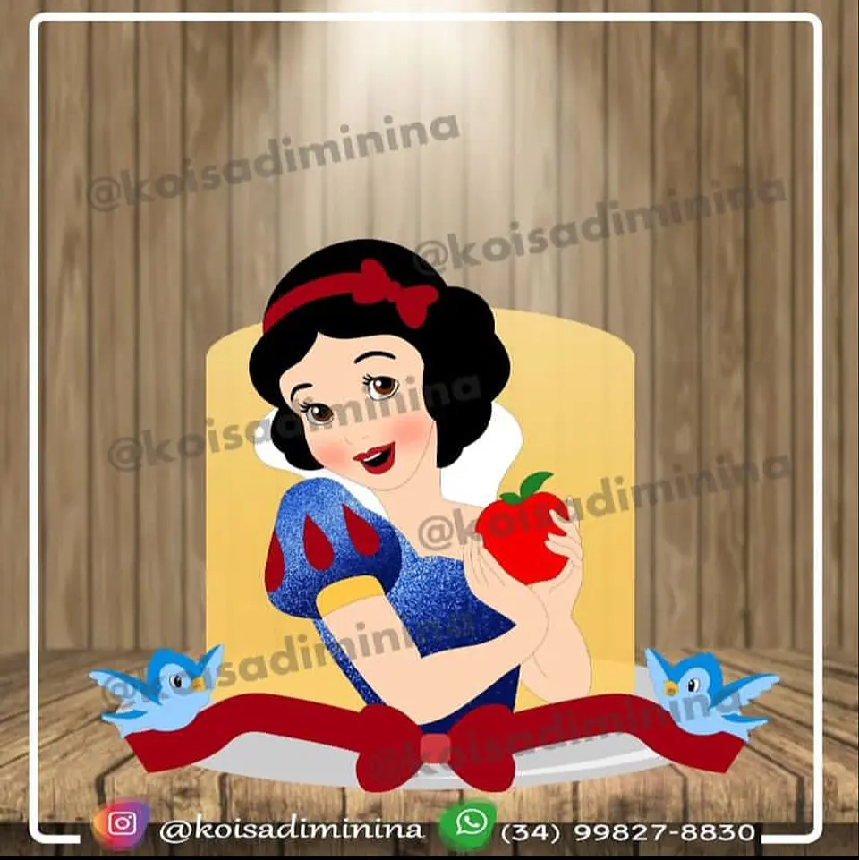 Arquivo Topos de Bolo Branca de Neve - EM CAMADA 1