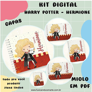 Arquivo Kit Encadernação Baby Harry Potter, Hermione e Roni - Fuxicando com Arte