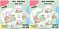 Arquivo Kit Encadernação Baby Dinossauro Cute Verde e Lilás - Fuxicando com Arte - Thumbnail 1