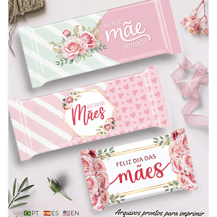 Arquivo Rótulos Chocolates Dia das Mães - Balloon Criativo