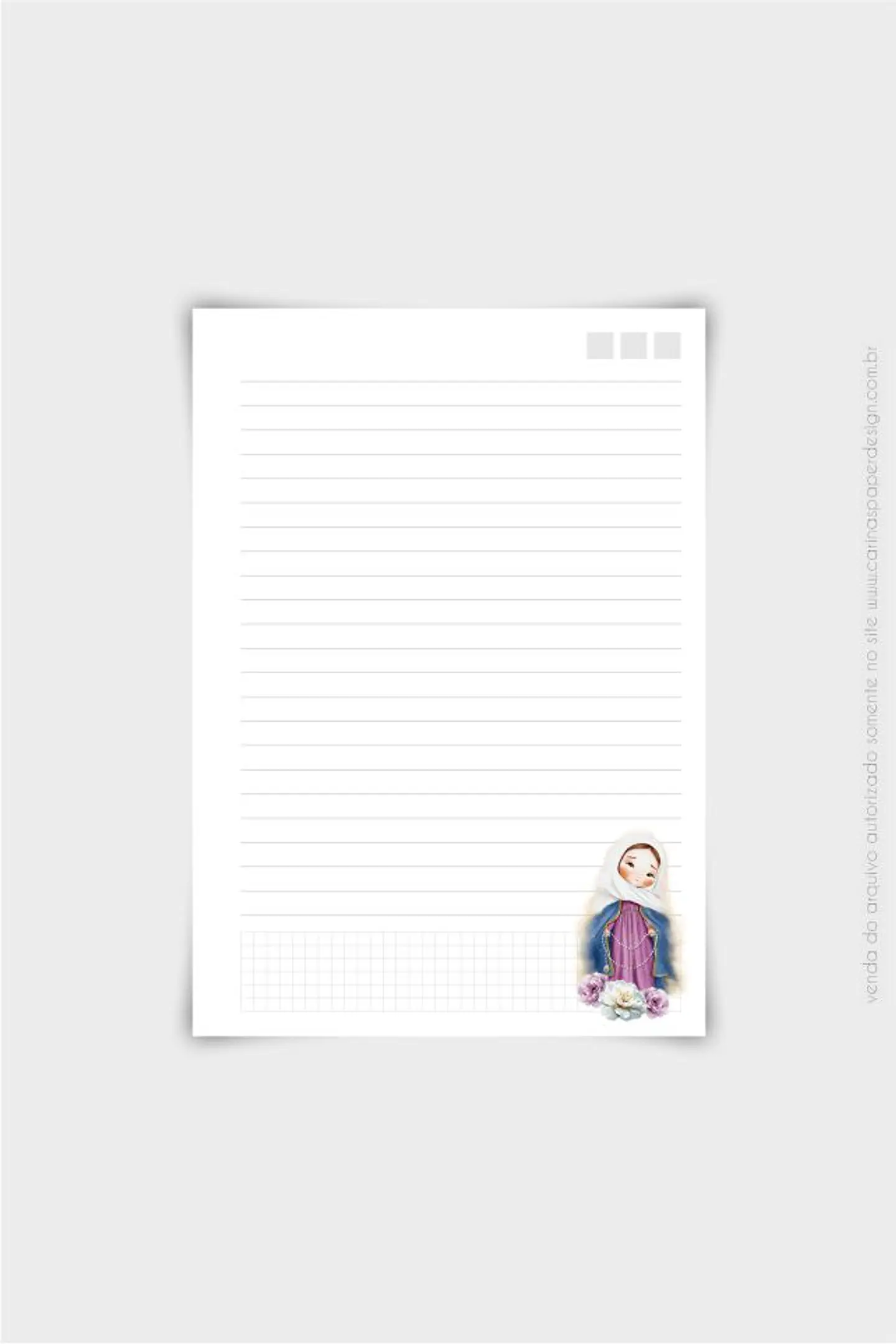 Arquivo Encadernação Combo 10 Miolos para Caderno A5 Santinhos Diversos - Carinas Paper 3