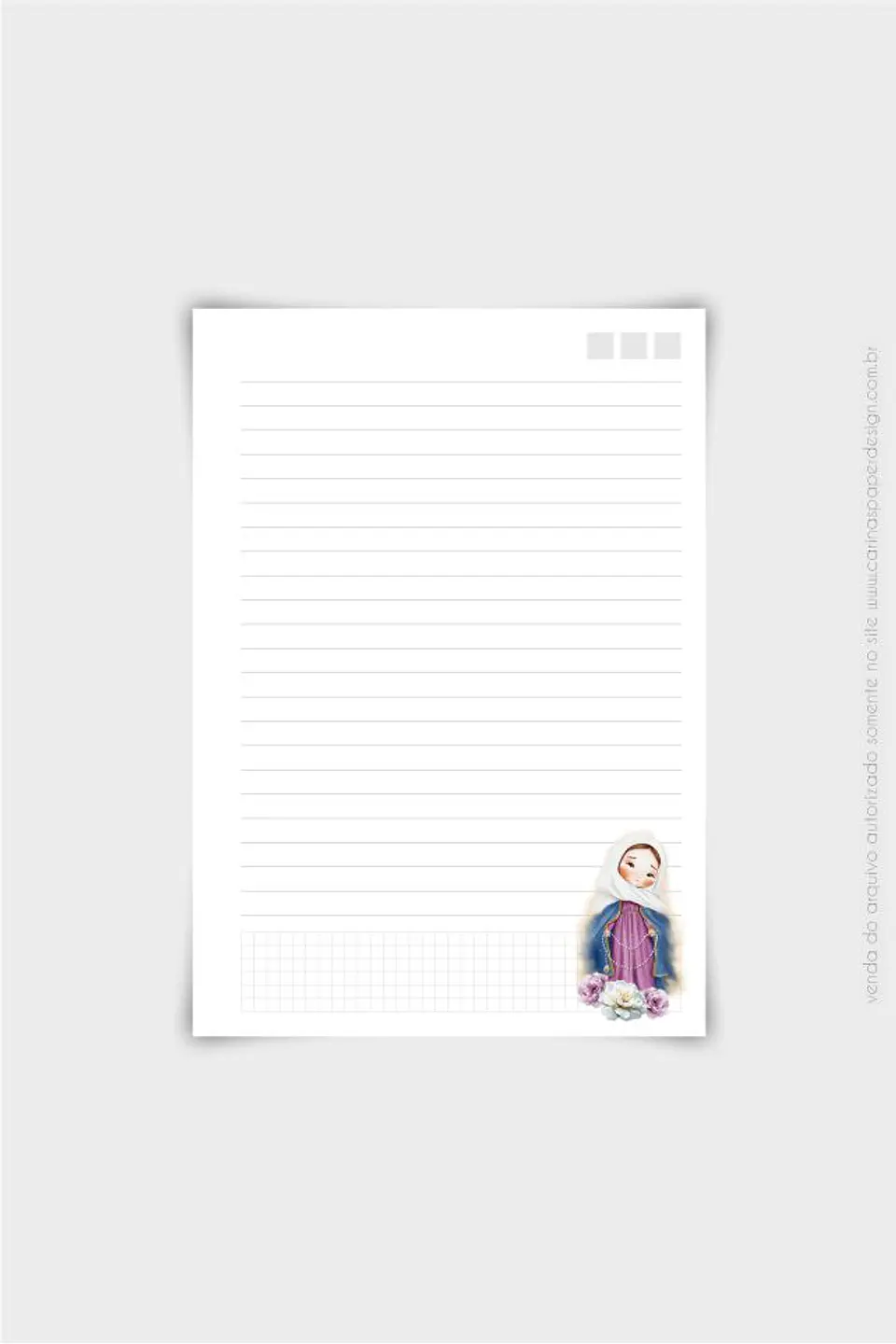 Arquivo Encadernação Combo 10 Miolos para Caderno A5 Santinhos Diversos - Carinas Paper 3