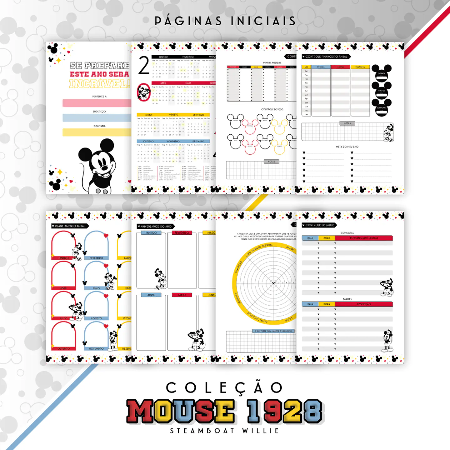 Arquivo Coleção Mickey Mouse Vintage - Chelly Designer 7