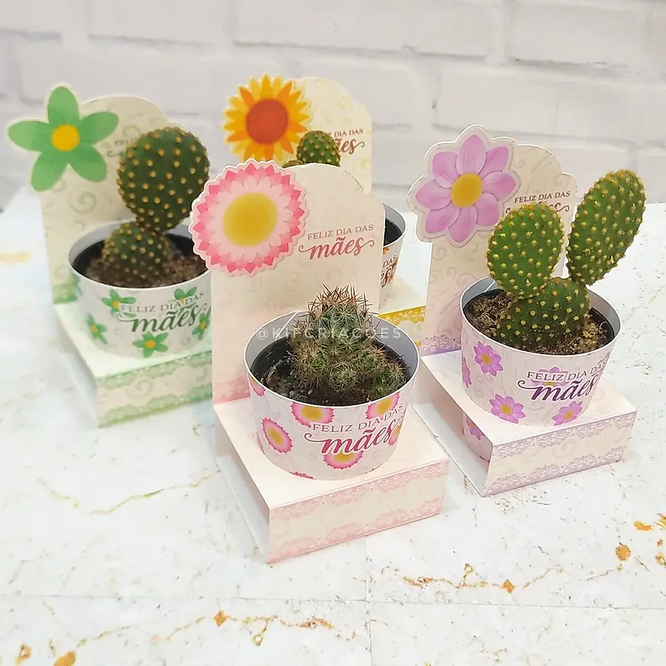 Arquivo Suporte e Rótulo para Cactos e Suvulenta Dia das Mães - KIF CRIAÇÕES 1
