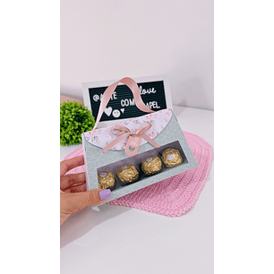 Arquivo Dia das Mães Caixa Bolsinha - Arte com papel