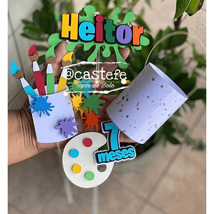 Arquivo de corte topo pintando o sete 