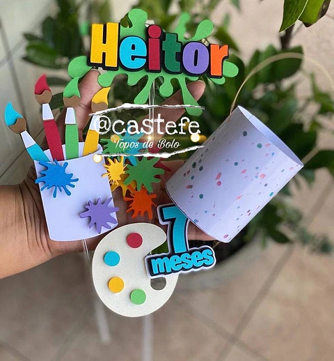 Arquivo de corte topo pintando o sete 