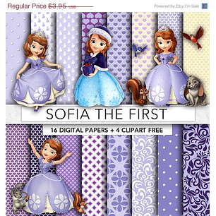 Kit Digital Princesa Sofia Papeis e Imagens