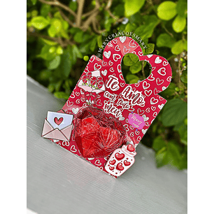 Arquivo de Corte Sacolinha Coração Lapidado Dia das Mães - Mary Criações