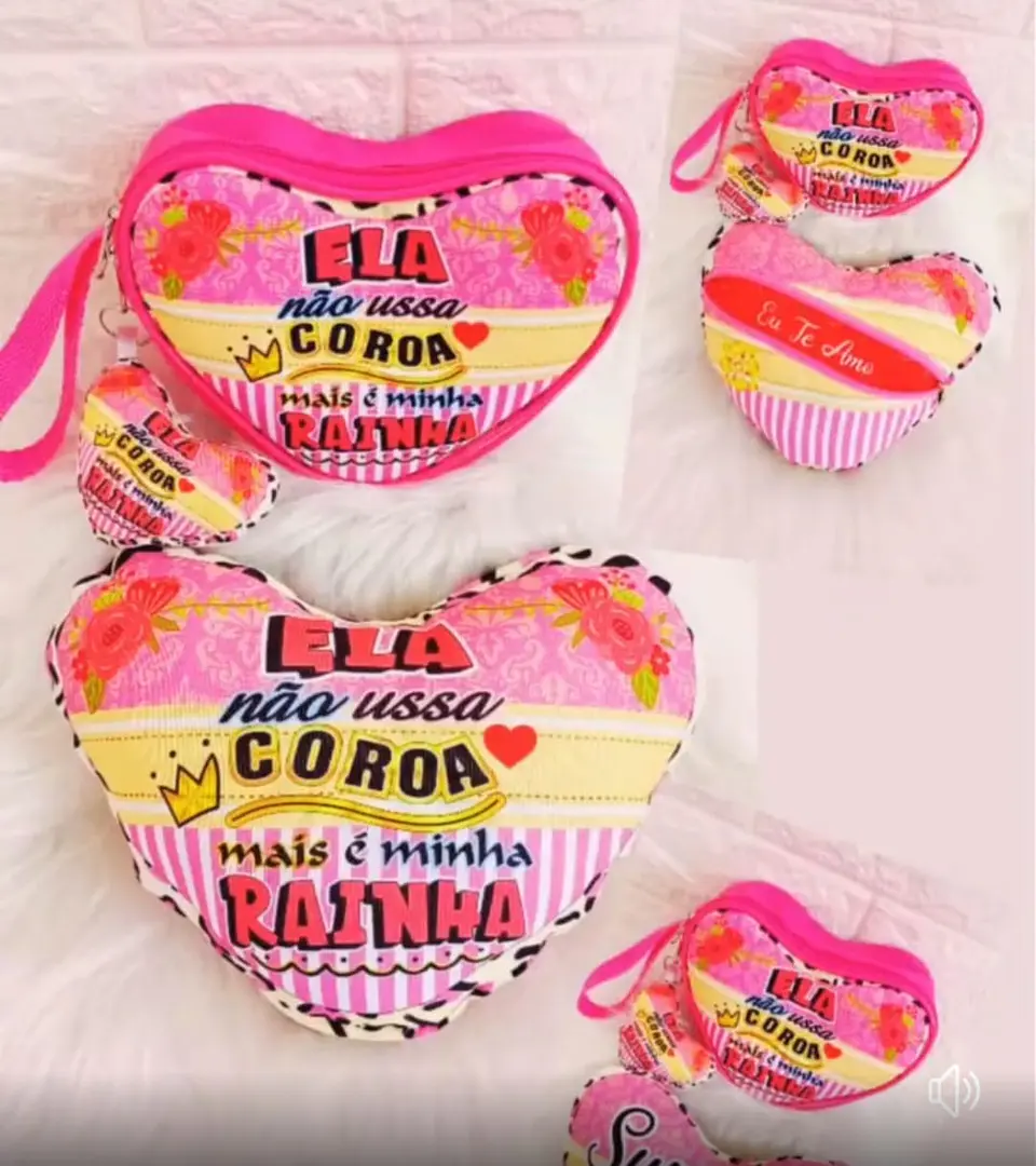 Arquivo Sublimação Bolsa Coração Dia das Mães 1